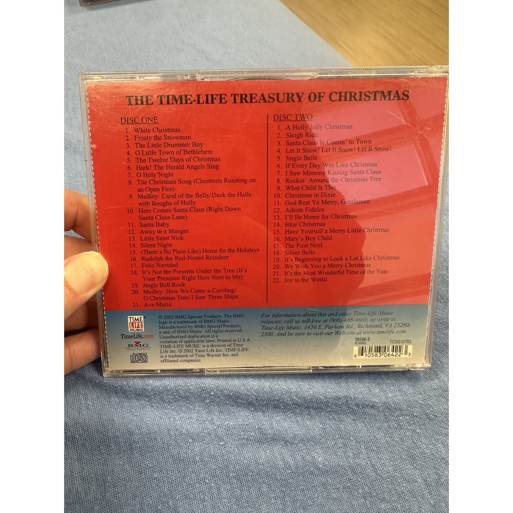 The Time Life Treasury Of Christmas BMG CD 43 tracks EX Colored Discs 2002 EX - Picture 2 of 6